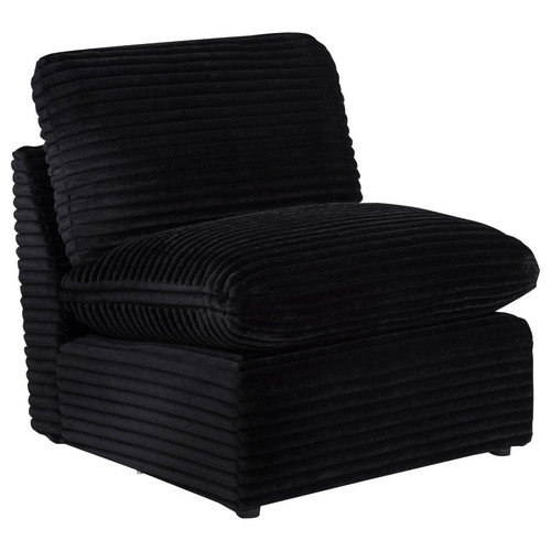 Collins Modular Armless Chair Black / CS-610360AC