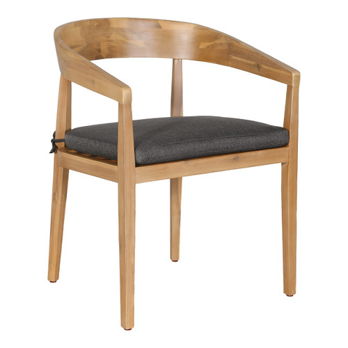 Sintra - Outdoor Grey Olefin + Eucalyptus Dining Chair / VGEF-SANJO-CHR