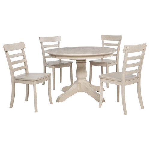 Orrison 5-piece Oval 62-inch Extension Leaf Dining Set Linen / CS-121261-S5