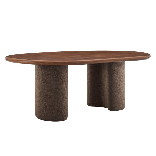 Enric 84 Inch Mango Wood Oval Dining Table by Modway / EEI-7458