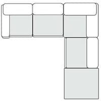 Gene - Modern Light Grey Fabric Modular Sectional Sofa-5-Piece Sectional / VGSX-F6062-5PC-SAND-5-Piece Sectional