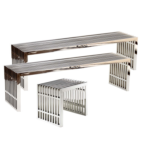 Gridiron Benches Set of 3 by Modway / EEI-867