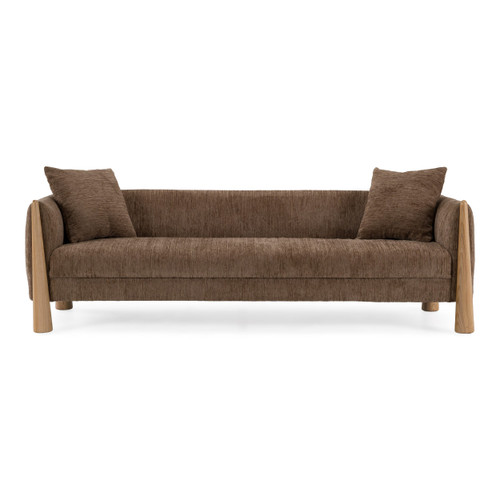 Voight - Contemporary Brown Fabric Sofa / VGBY-BT2125-BRN
