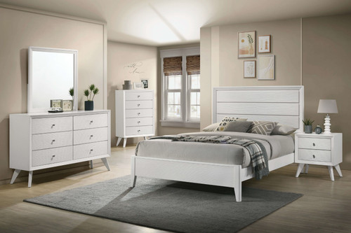 Dortmund 4 Pc. Queen Bedroom Set w/ 2NS / CM7465WH-Q-5PC-2NS