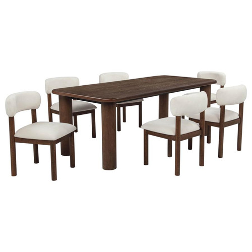 Faulkner 7-piece 84-inch Extension Dining Set Cream / CS-115601-S7A
