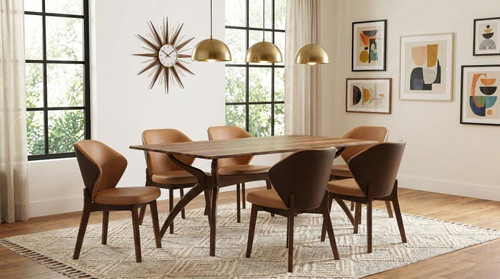 Randolph 7-piece Smart Top Rectangular Dining Set Sheesham and Brown / CS-192520-S7