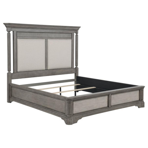 Cresswell California King Panel Bed Weathered Taupe / CS-225141KW