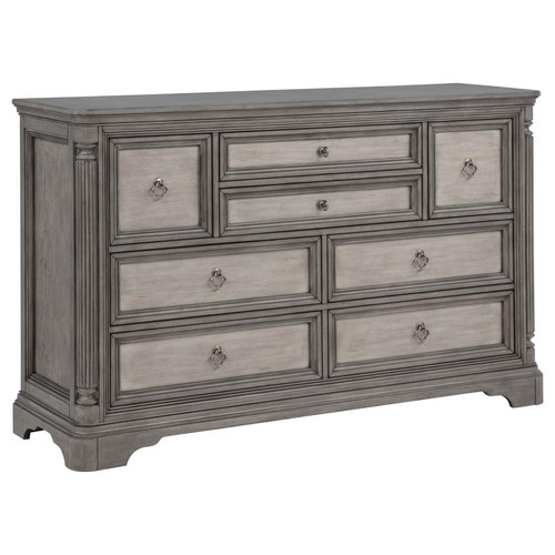 Cresswell 8-drawer Bedroom Dresser Weathered Taupe / CS-225143