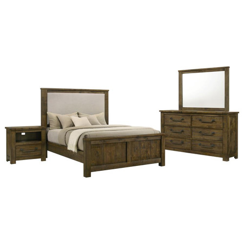 Doherty 4-piece California King Bedroom Set Rustic Brown / CS-225161KW-S4