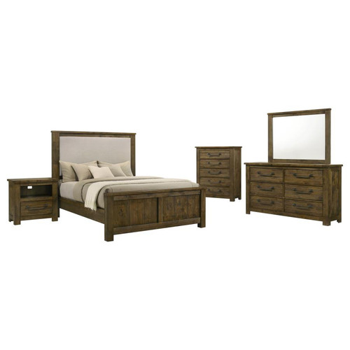 Doherty 5-piece Queen Bedroom Set Rustic Brown / CS-225161Q-S5