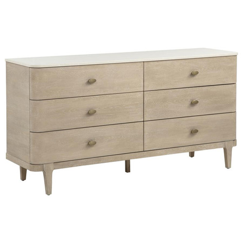 Lucaire 6-drawer Dresser Cabinet Sandstone / CS-225183