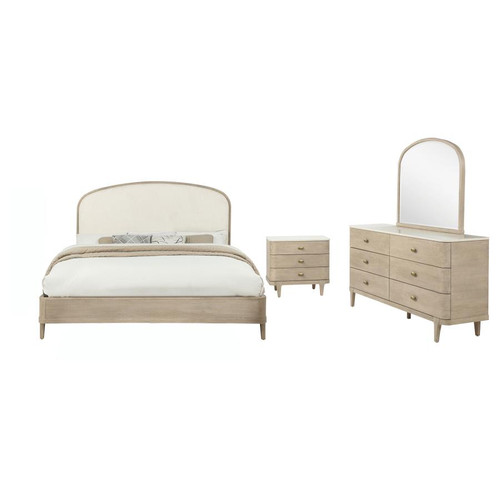 Lucaire 4-piece California King Bedroom Set Sandstone / CS-225181KW-S4