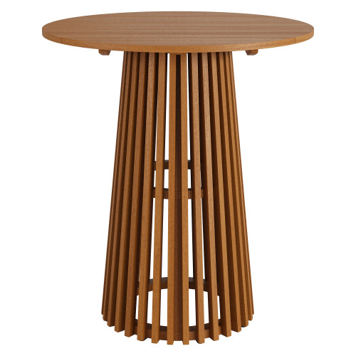 Lane 35 Inch Round Outdoor Patio Teak Wood Bar Table by Modway / EEI-7686