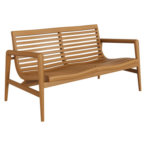 Hayden 56 Inch Outdoor Patio Teak Wood Loveseat by Modway / EEI-7693