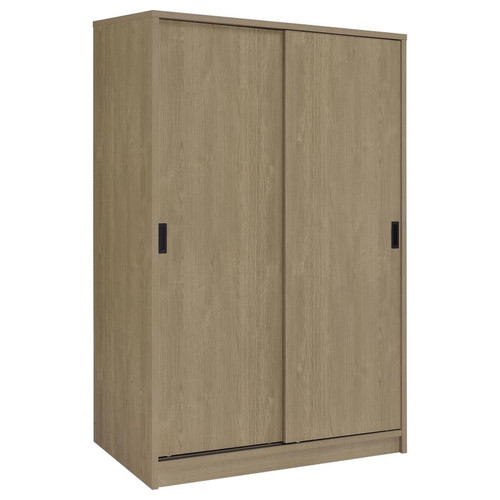 Noble 2-door Bedroom Wardrobe Storage Cabinet Armoire Latte / CS-950441LOK