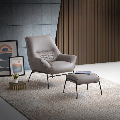 Jabel Accent Chair & Ottoman / AC02385