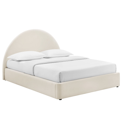 Resort Queen Arched Performance Velvet Storage Platform Bed Frame by Modway / MOD-7347