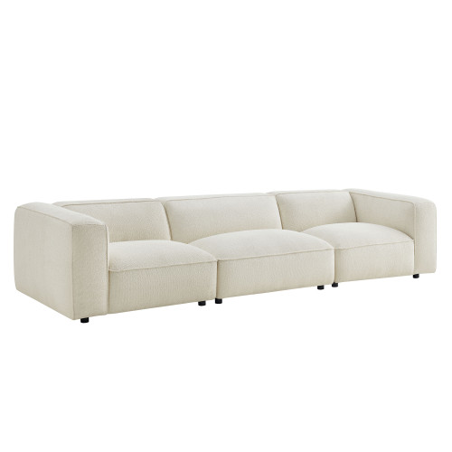 Auren 3 Piece Lattice Bouclé Upholstered Modular Sofa by Modway / EEI-7720