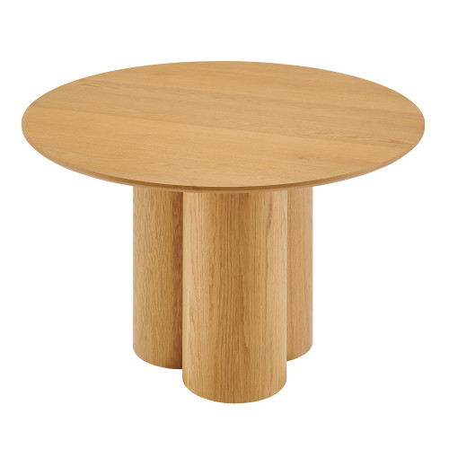 Renwick 47 Inch Oak Veneer Round Pedestal Dining Table by Modway / EEI-7616