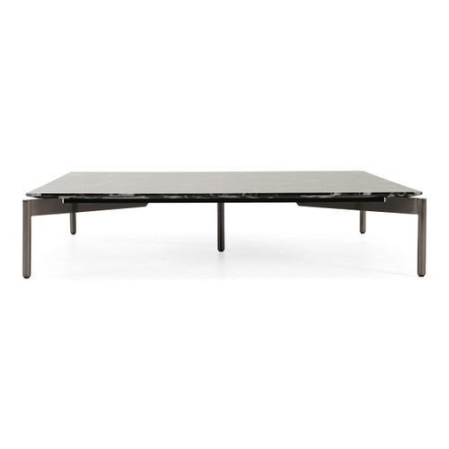 Lothal - Modern Black Faux Marble Coffee Table / VGBB-LL-CT1205-BLK