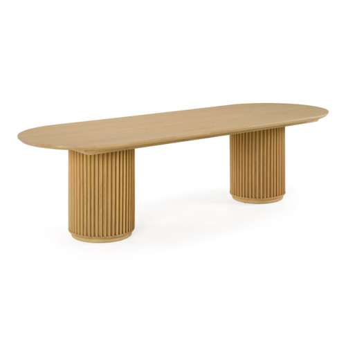 Kayce - Modern Natural Oak Oval Dining Table / VGWD-BR-ODT2800-OAK