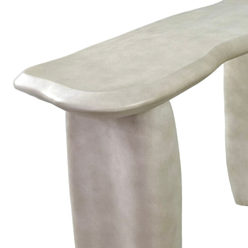 Nouveau Slone - Modern Beige Concrete Console Table / VGGR-675335-SAND