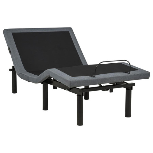 Weston Twin Dual-Motor Massage Adjustable Bed Base in Black and Grey / CS-350165T