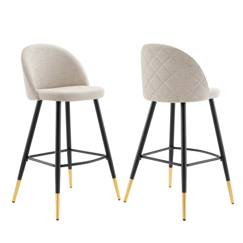 Cordial Fabric Bar Stools Set of 2 by Modway / EEI-4526
