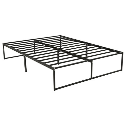 Gates Queen Heavy-Gauge Metal Platform Bed Frame Black / CS-305708Q