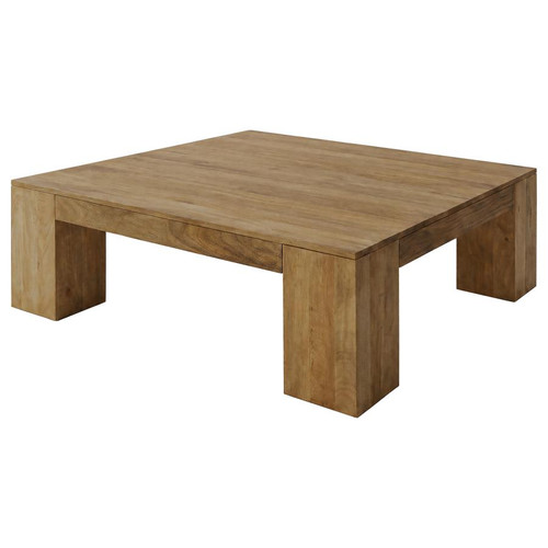 Butte Square Mango Wood Coffee Table Natural / CS-706378