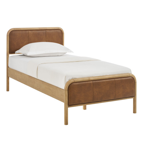 Wexford Vegan Leather Twin Platform Bed by Modway / MOD-7390