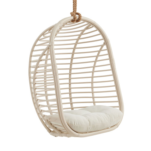 Neve Open Rib Weave Natural Rattan Hanging Chair by Modway / EEI-7936