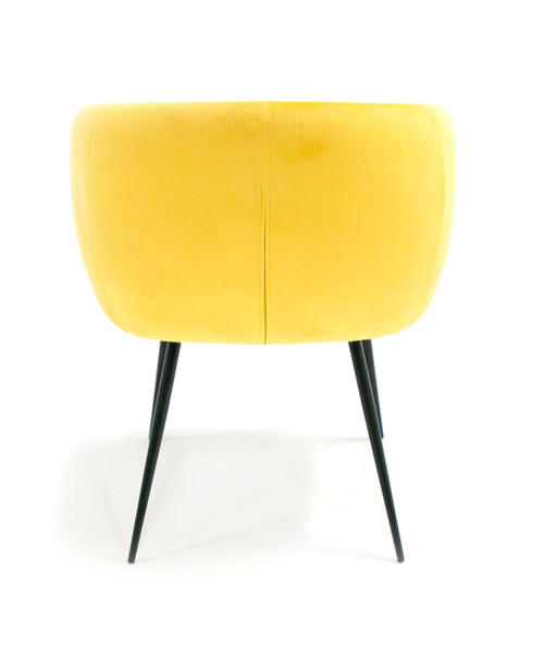 Luzerne - Modern Yellow Velvet Dining Chair / VGYFDC1041-YEL-DC