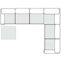 Gene - Modern Light Grey Fabric Modular Sectional Sofa-7-Piece Sectional / VGSX-F6062-5PC-SAND-7-Piece Sectional