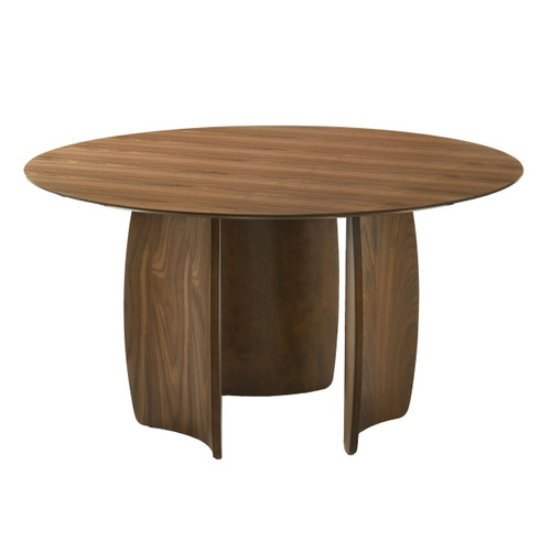 Titus - Modern Walnut Round Dining Table / VGMA-MIT-5535-RND-WAL