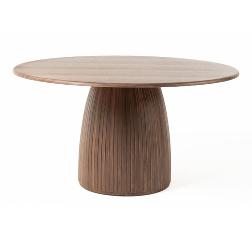 Sheridan - Mid-Century Modern Walnut + Grey Fabric Dining Set / VGDW-SHERIDAN-SET