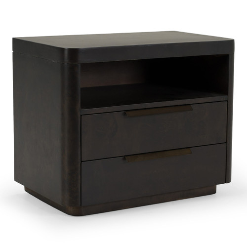 Perez - Modern Dark Burl Nightstand / VGAL-I1006945-BURL