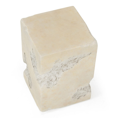 Toubkal - Modern Cream Concrete End Table / VGTP-103101-CRM