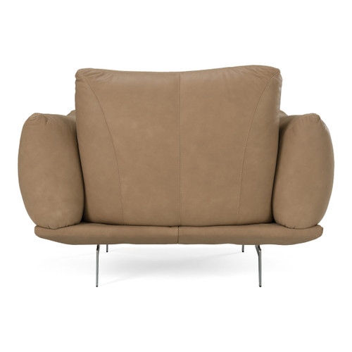 Saint Tropez - Modern Italian Desert Leather Accent Chair / VGDT-STTROPEZ-CHR-Tan