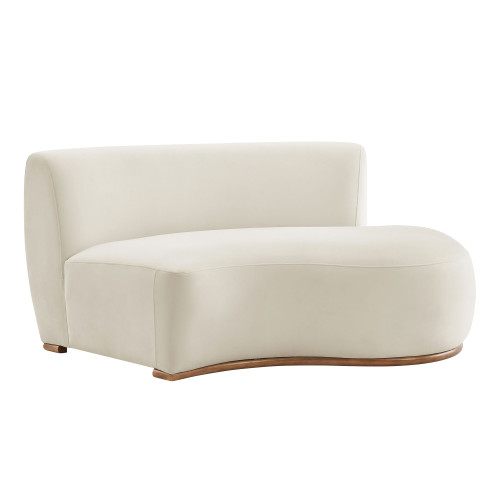 Rialta Curved Right-Arm Performance Velvet Sectional Loveseat by Modway / EEI-7735