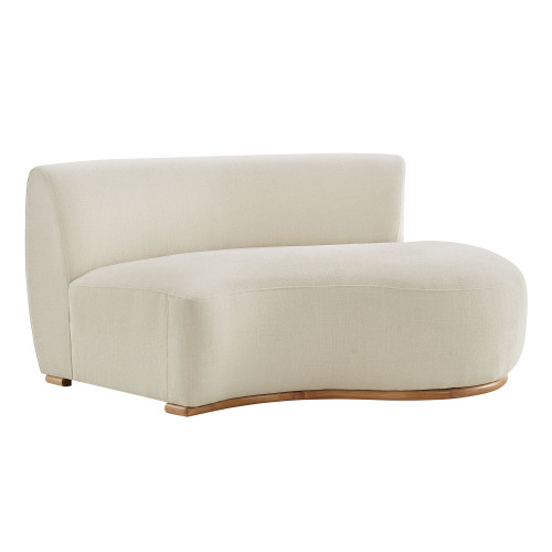 Rialta Curved Right-Arm Slub Weave Fabric Sectional Loveseat by Modway / EEI-7738