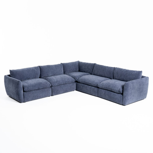 Kinsey - Modern Blue Fabric Modular Armless Seat / VGKK-KF.8035-1.5SEAT-NAVY