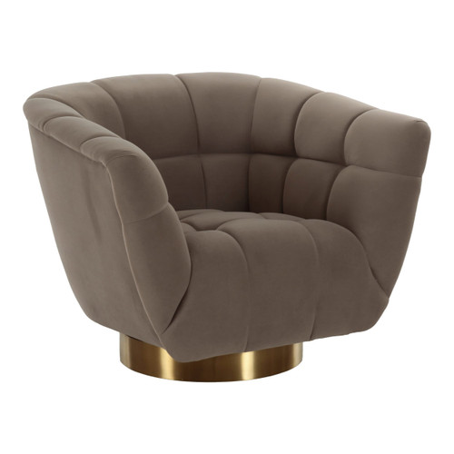Granby - Glam Taupe Fabric and Gold Chair / VGODZW-946-CHR-1-Light-Brown