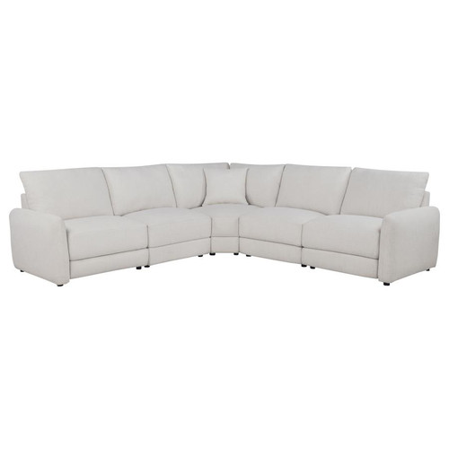 Valle 5-Piece L-Shaped Modular Power Reclining Sectional Pearl / CS-603350P