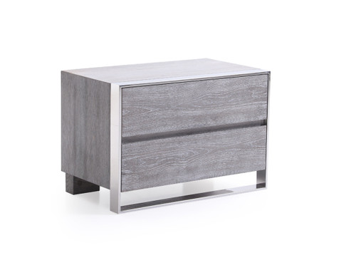 Modrest Arlene Modern Grey Elm Nightstand / VGVCN006