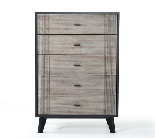 Nova Domus Panther Contemporary Grey & Black Chest / VGMABR-77-CHEST