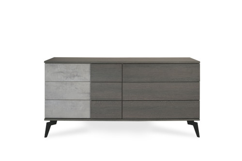 Nova Domus Palermo Italian Modern Faux Concrete & Grey Dresser / VGACPALERMO-DRS