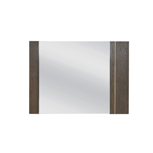 Modrest Novak Modern Dark Oak & Antique Brass Mirror / VGLBNANT-MI104