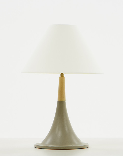 Modrest Nunez Modern Concrete & Oak Table Lamp / VGGR901645