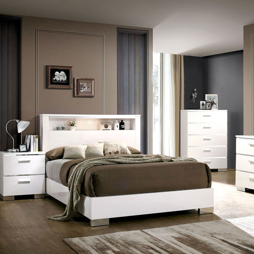 MALTE E.King, White / CM7049WH-EK-BED